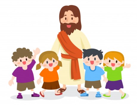 gesu-cristo-con-un-gruppo-di-bambini